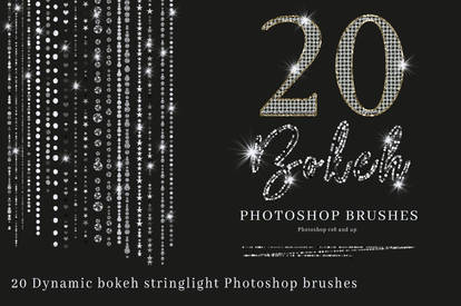 Bokeh String Light Photoshop Brushes