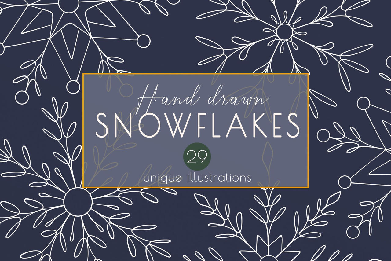 Snowflakes line art illustrations by todotisimac on DeviantArt