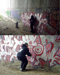 making graffiti