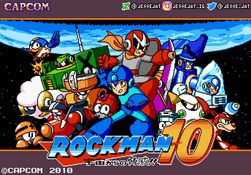 Rockman 10 BoxArt in NES/FC Pixel Art