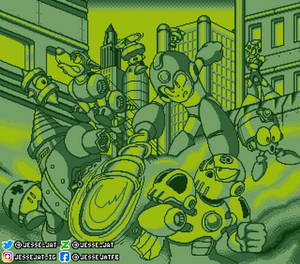 Rockman World 3 GB Pixel Art