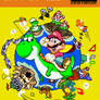 Super Mario World JP Boxart in SNES/SFC Pixel Art