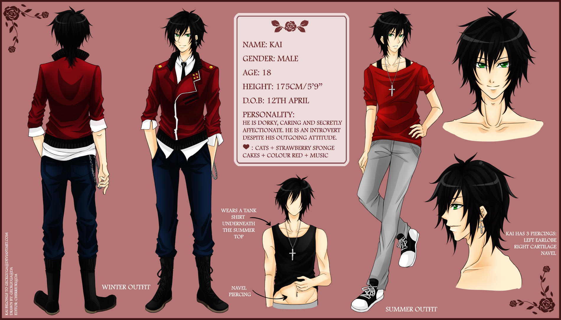 OC Kai Reference Sheet by geckguga on DeviantArt