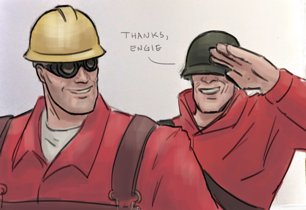 Engineer appreciation sketch by JulieVeje on DeviantArt