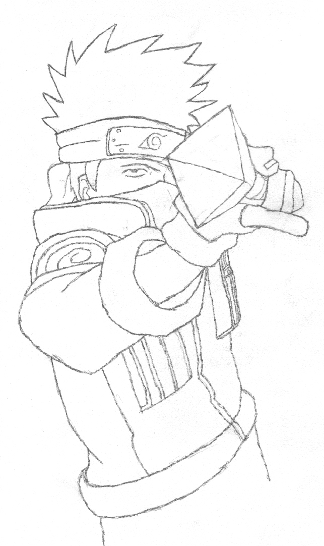 Kakashi-Uncolored by Hyoko on DeviantArt