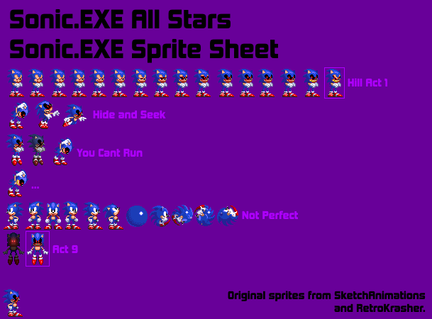 Sonic.EXE Ultimate All-Stars WIP: Game Selection by Pico231 on DeviantArt