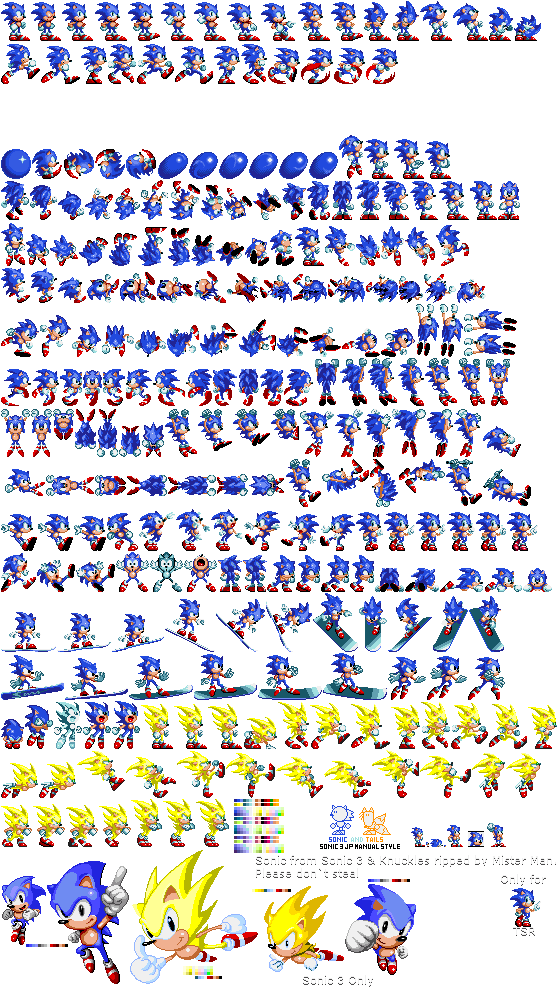 Sonic 3(Sonic 2 style) sprite sheet by souptaels on DeviantArt