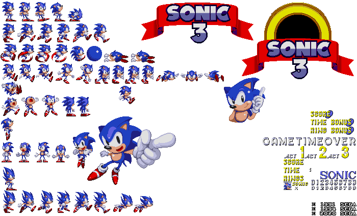 Steam Workshop::Sonic 1 Sprites Custom Sonic 3 Complete