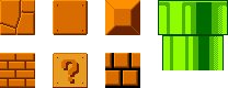 Super Mario Bros Tiles (Megadrive - Sonic 1 Style) by DevyOfficial on ...