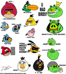 Angry Meme Birds by DarkEnergon by DarkEnergon