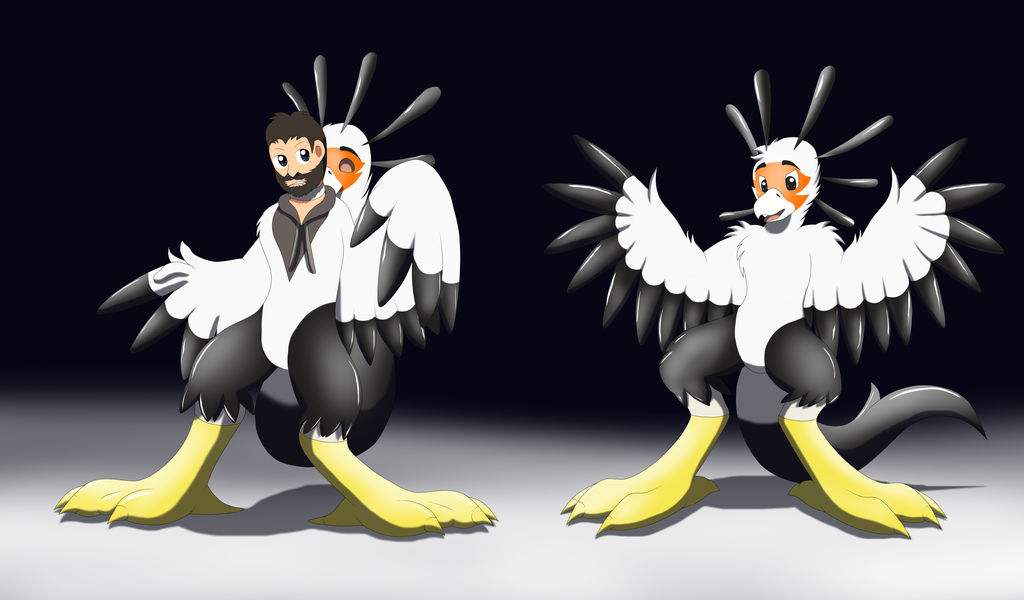Comission Secretary bird suit TF by Avianine on DeviantArt