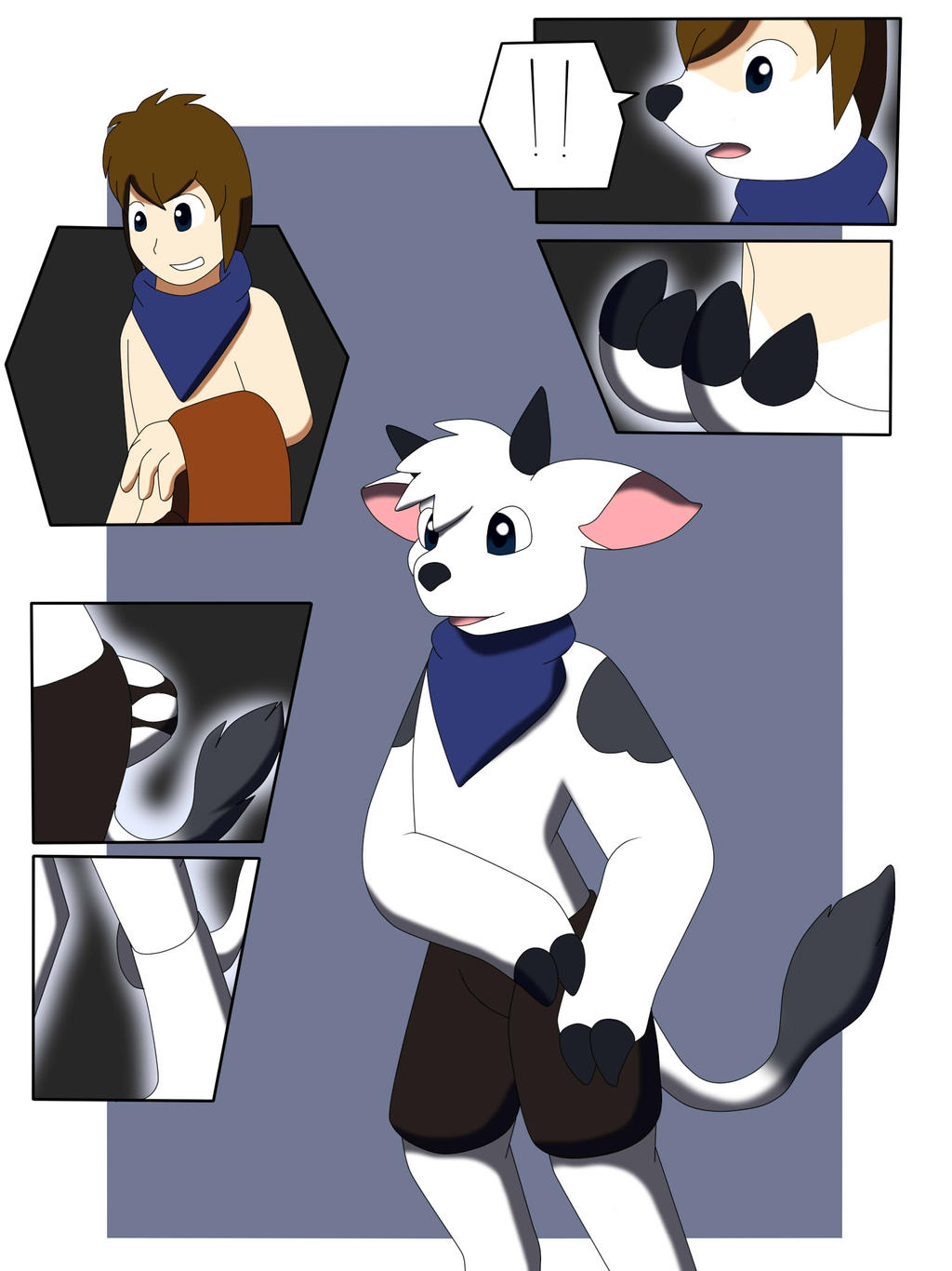 Anthro Cow TF by Avianine on DeviantArt
