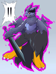 Magical Sword - Corviknight TF by Avianine