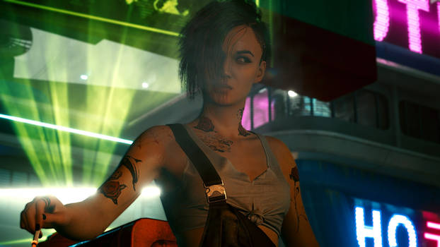 Cyberpunk 2077 - Judy Smoking 4