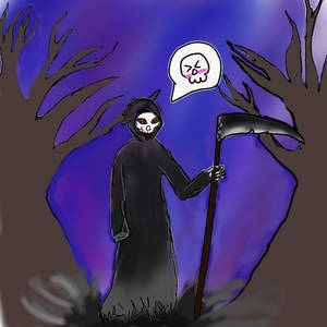 Cute grim reaper 
