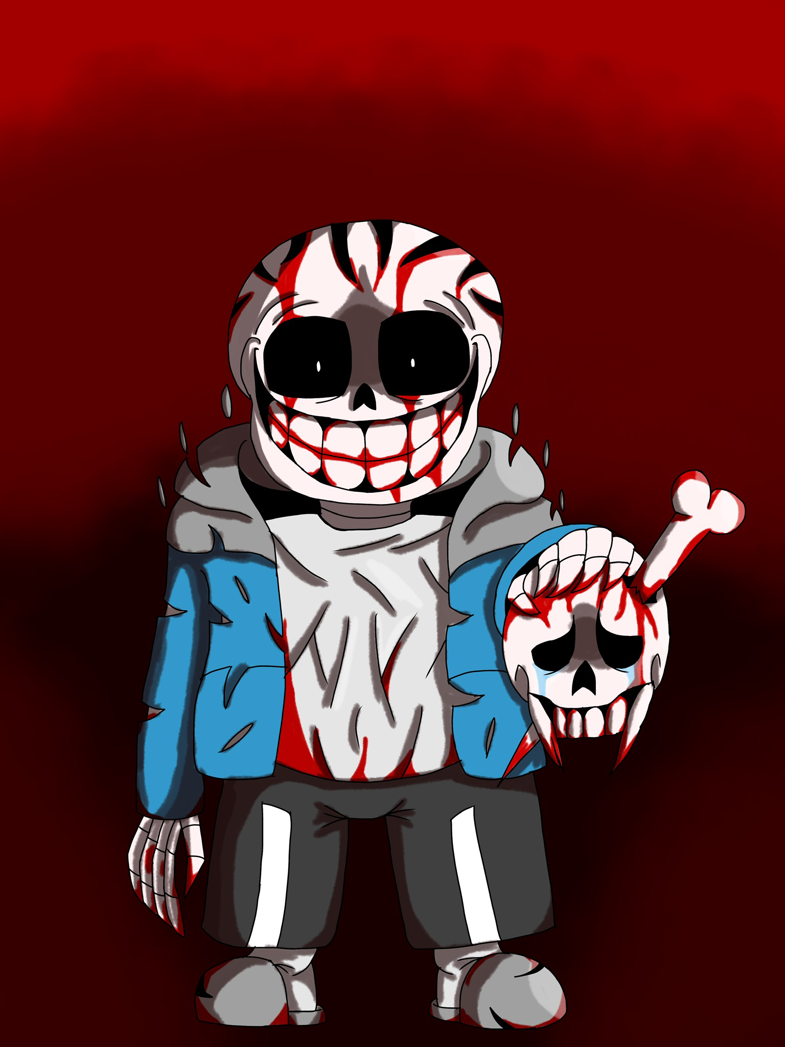 Insanity!Sans by MrWhite1024 on DeviantArt