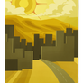 tourism poster- desert bluffs