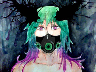 Green haired demon