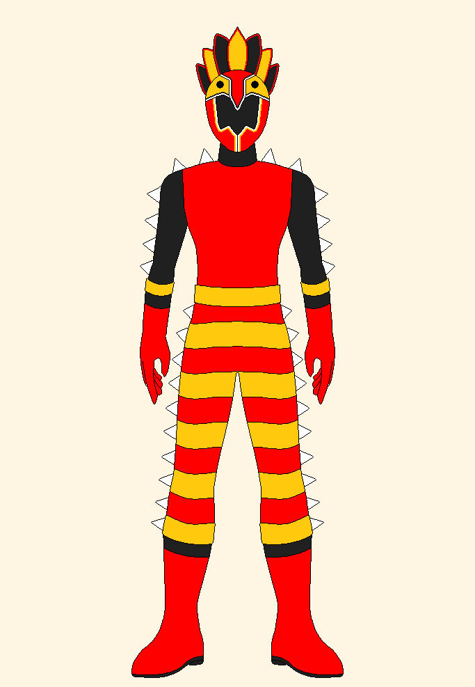 Red ranger pavo real by sentai2000 on DeviantArt