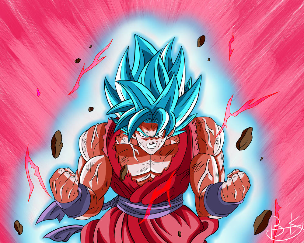 Dragon Ball Goku Super Saiyan Blue Kaioken