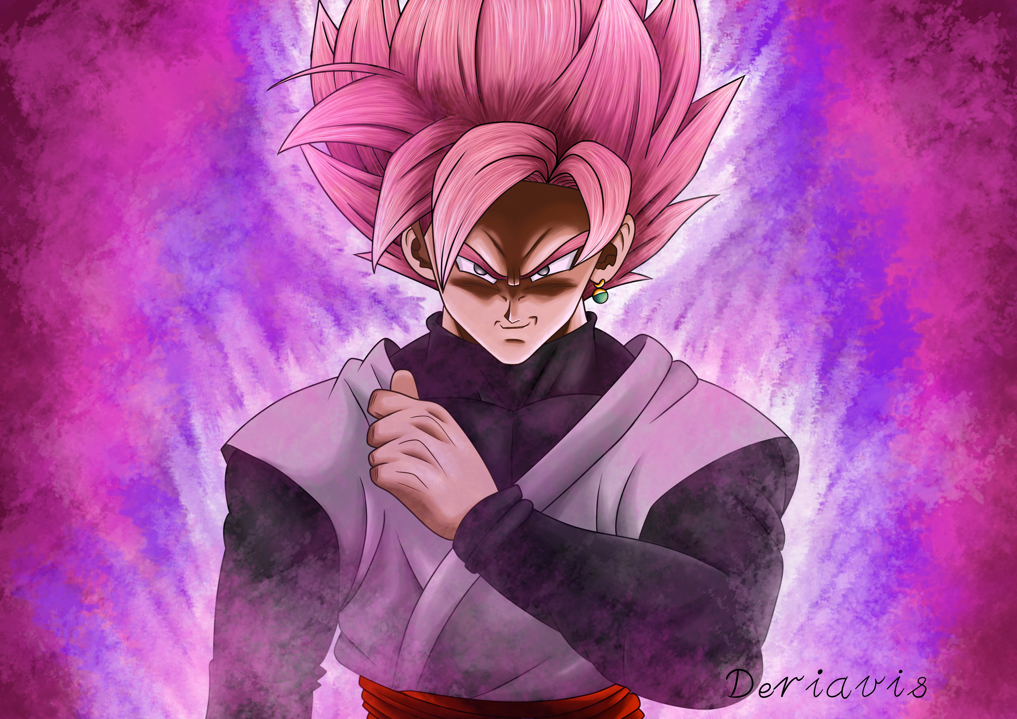 ArtStation - Super Saiyan Rosé Goku Black (Drip)