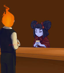 [Request] Grillby and Muffet