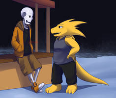 [Request] Swap Alphys and Papyrus