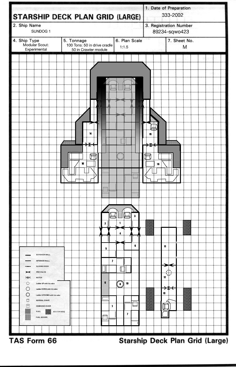 Sundog Experimental Modular Scout (Deckplans)