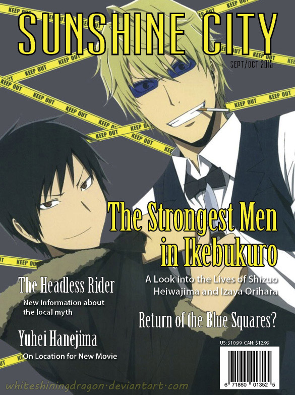 Durarara Magazine Cover