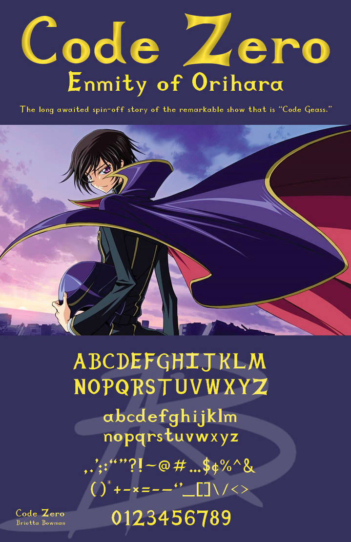 Code Geass Text Code Geass font - Code Zero by WhiteShiningDragon on DeviantArt