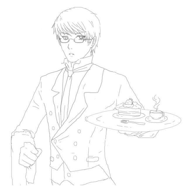 Butler Standing Drawing Butler gif -Work in Process- by Karuranya on DeviantArt