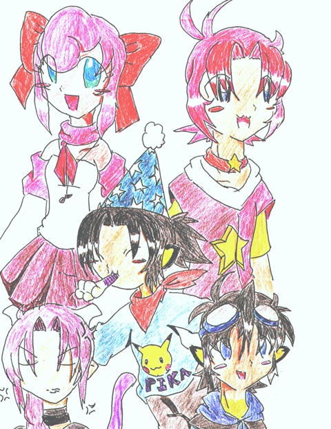 PKMN and Kirby-Humanized-Color by Inoune on DeviantArt