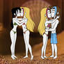 SUP-FAN Thomas X Lady and Emily X Lady At Beach