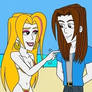 SUP-FAN Thomas and Lady at the Beach