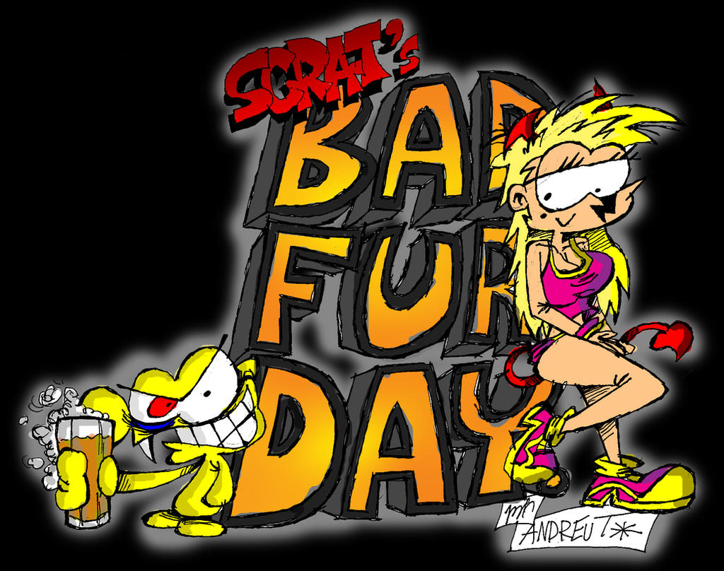 SCRAT'S BAD FUR DAY (Logo)