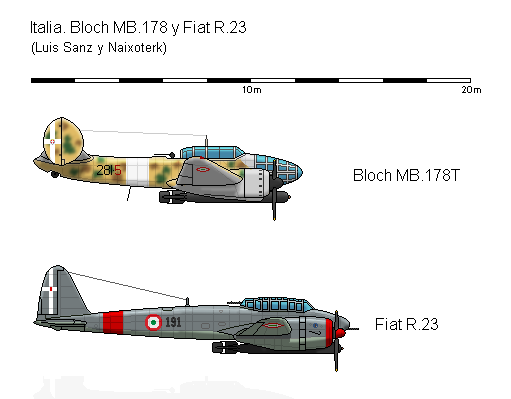 Bloch MB.178T y Fiat R 23 (AH El Visitante) by Yqueleden on DeviantArt