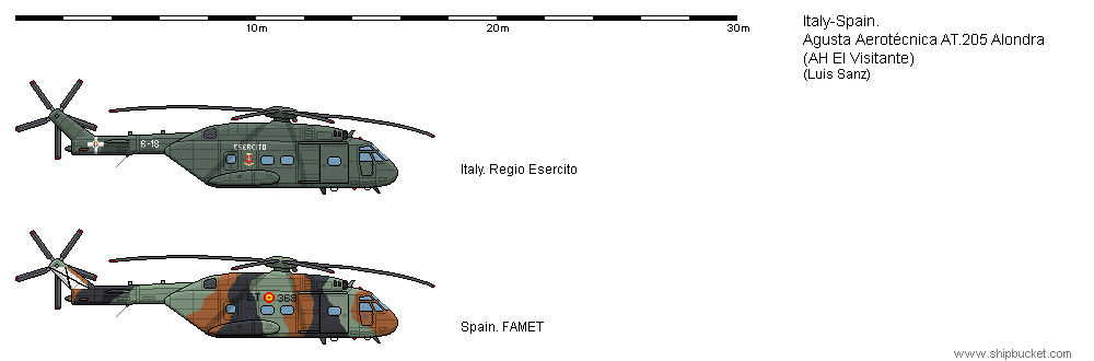 Agusta-Aerotecnica AT-205 (AH El Visitante) by Yqueleden on DeviantArt