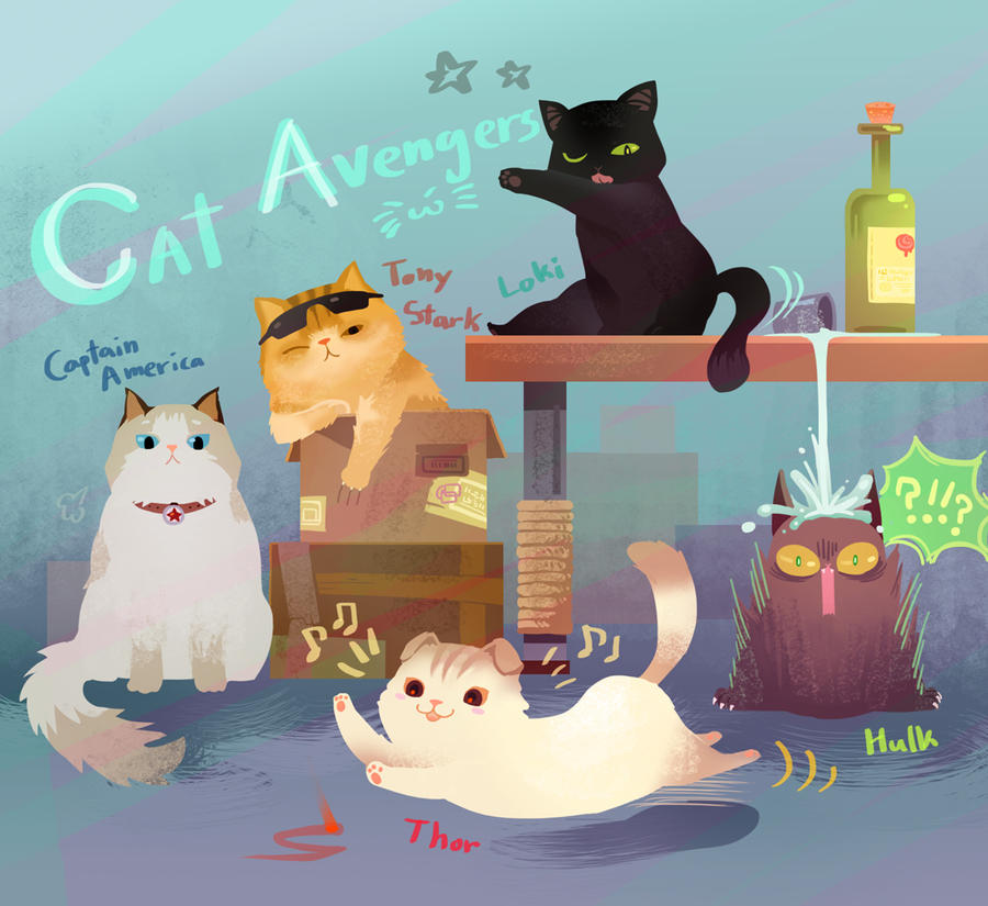 Cat Avengers by Mushstone on DeviantArt