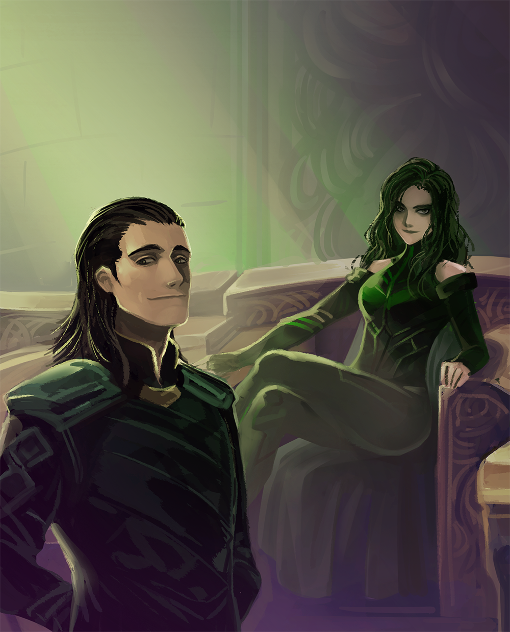 Thor 3 Ragnarok : Hela and Loki