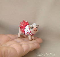 Handmade dressed Piglet