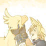 FF7 Cloud and his Chocobo