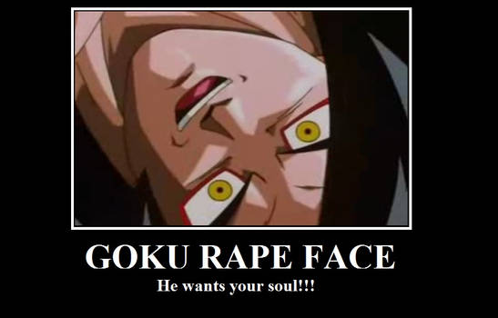 goku rape face