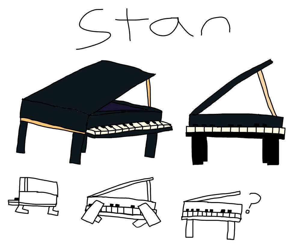 Stan the sentient piano by DoTheBossWay on DeviantArt