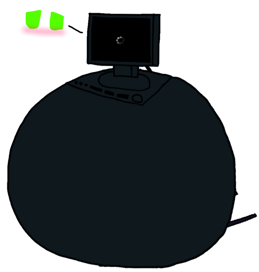 I want to squish that fat computer by DoTheBossWay on DeviantArt