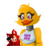 .+.+ Chica and Foxy Plushie +.+.
