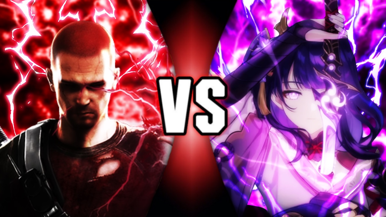 Evil Raiden Red Evil Cole vs Raiden Shogun by powerpop3 on DeviantArt