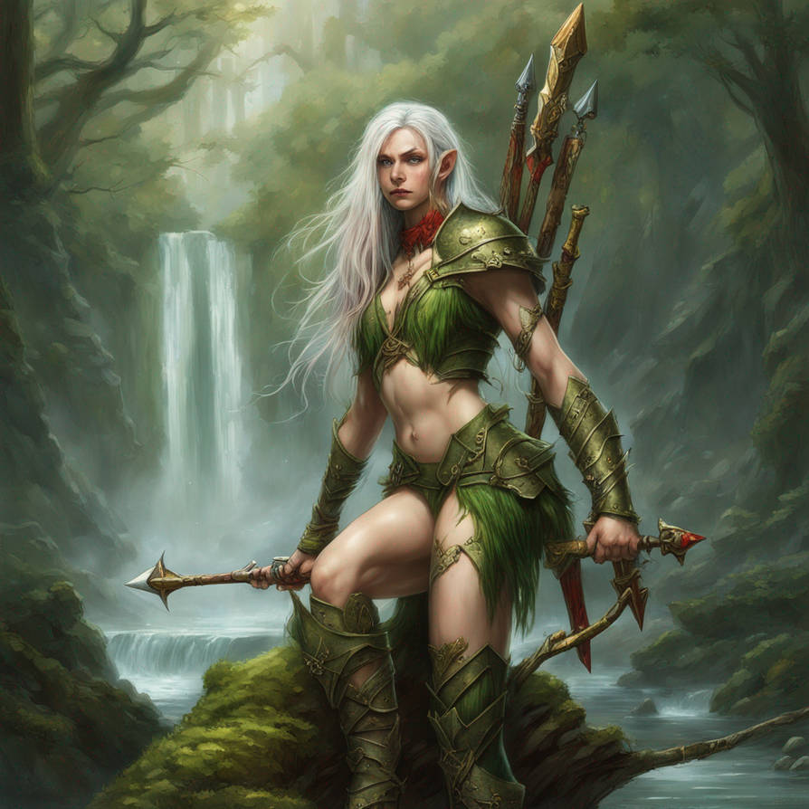 Naked Female Elf Warrior Extremly Long Moss Green By AlexEsva On naked-female-elf-warrior-extremly-long-moss-green-by-alexesva-on