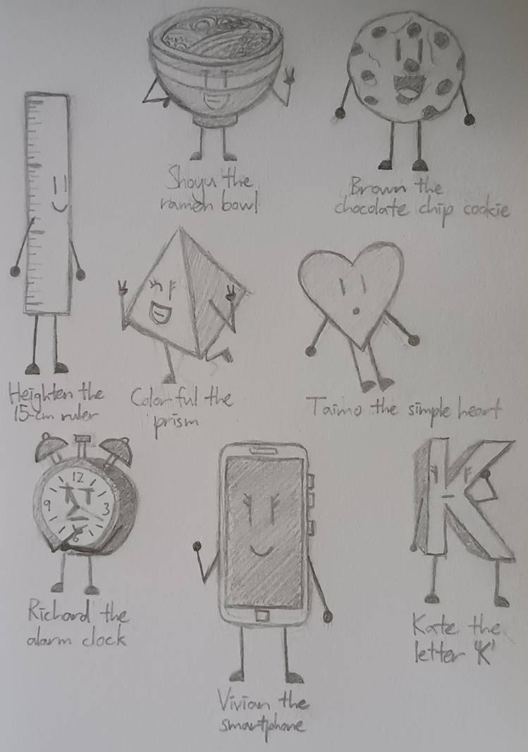 Eight Object OCs by Eggy543 on DeviantArt