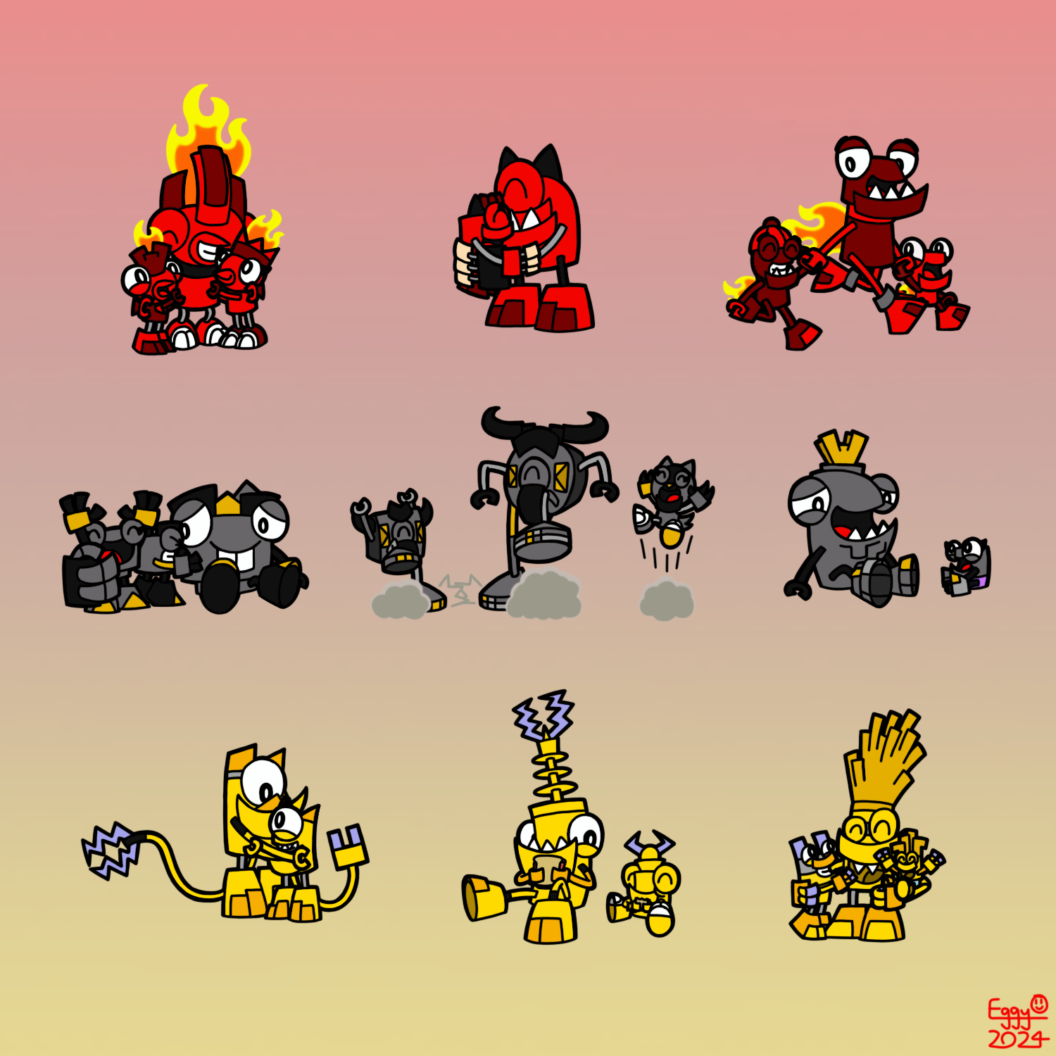 The Series 1 Mixels and their Children by Eggy543 on DeviantArt