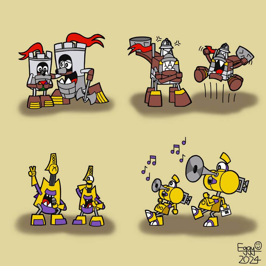 4 Mixels with their Younger Selves by Eggy543 on DeviantArt